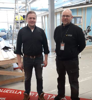 talotekniikan ja rakennusalan opettajat Arto ja Petteri
